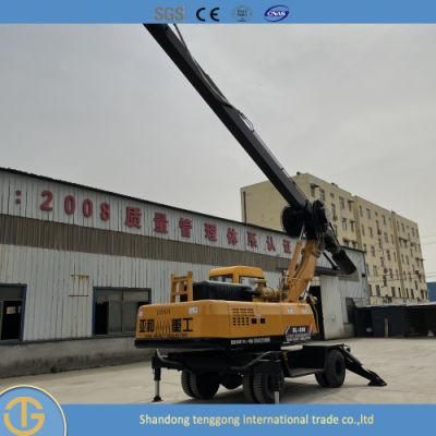 Piling Machine Bored Pile Wheel Cylinder Head Hydraulic System Auger Drilling Rig