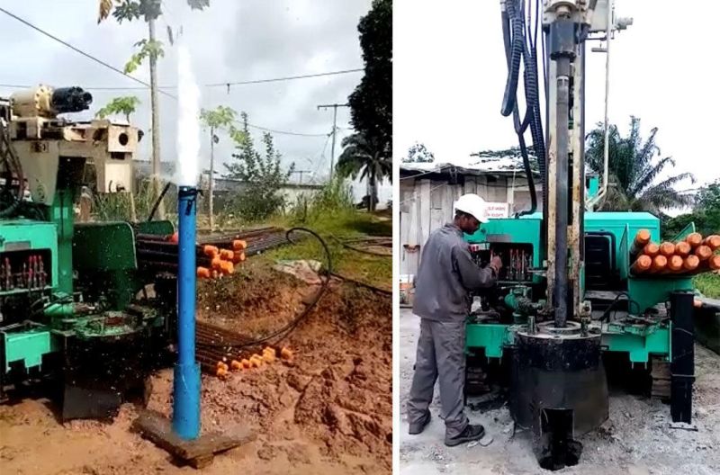 Engineering Foundation Reinforcement Easy to Operate Portable Diesel Water Well Drilling Rig