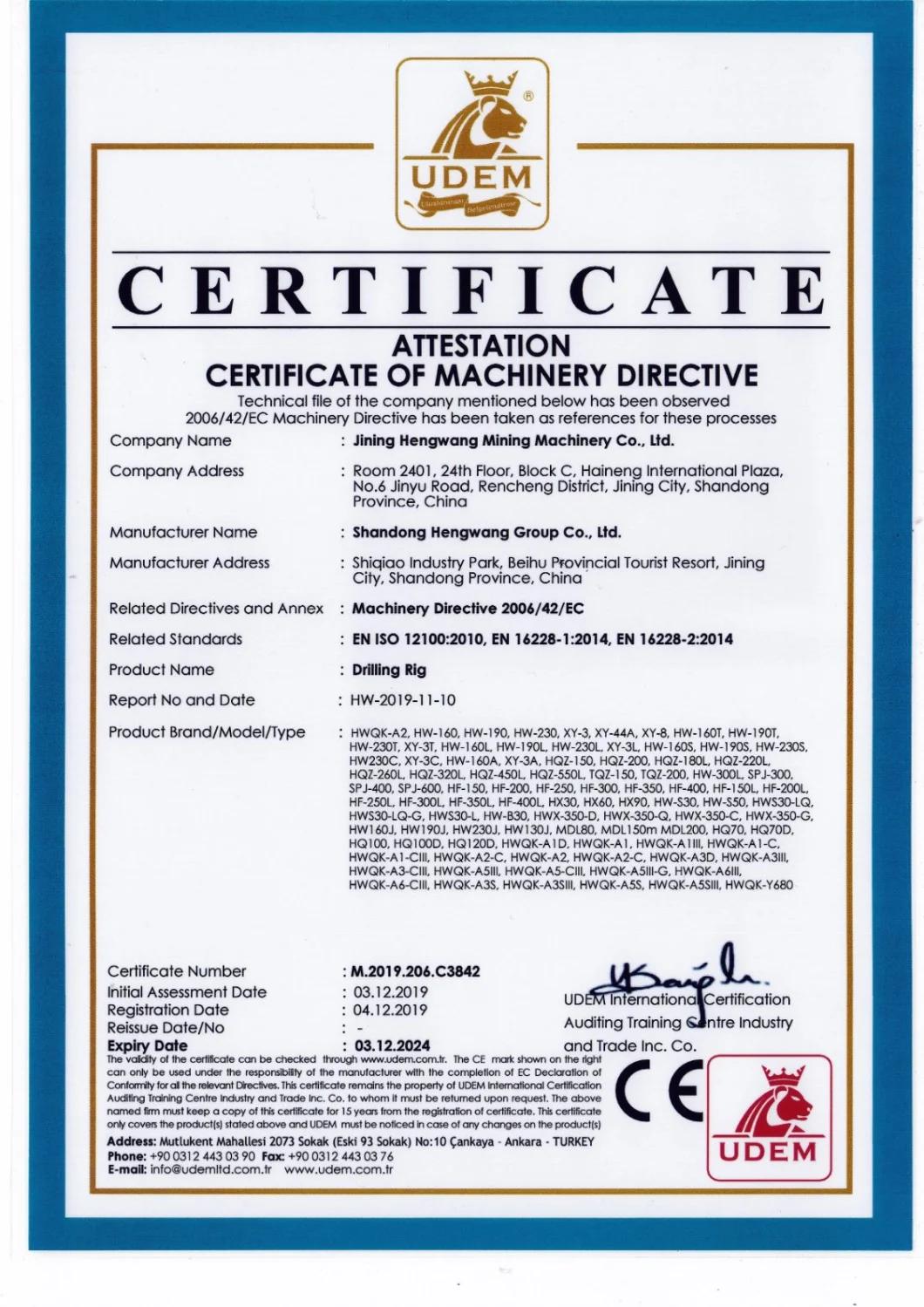 Crawler Mounted DTH Drilling Rig