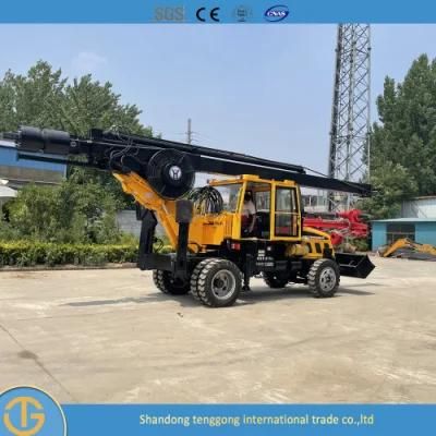 Micro Tractor Portable Small Piling Hammer Drilling Rig for Sale Dl-180 Model