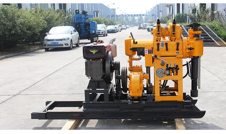 160m Deep Portable Mini Hydraulic Diesel Shallow Borehole Water Well Drilling Machines