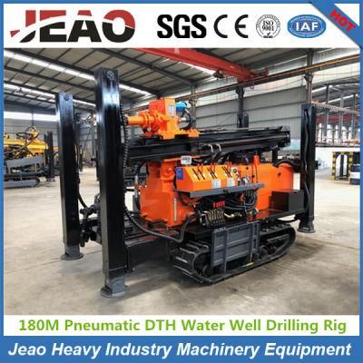 Borehole Crawler Hydraulic DTH Water Well Drilling Rig with Compressor