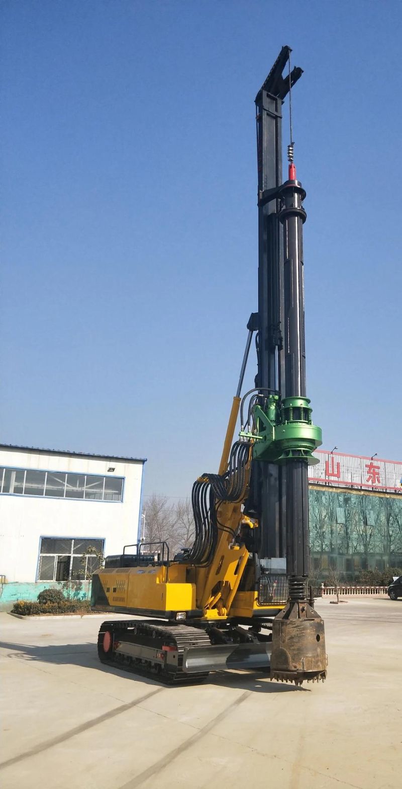 25m Crawler Well Drilling Rig Engineering Construction Machinery, Hydraulic Rotary Drilling Machine for Sale