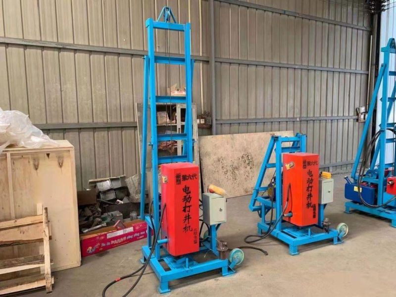 Hydraulic Rotary Drilling Rig with High Pressure Water Pump