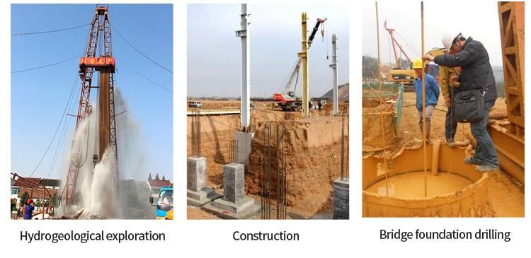 High Efficiency 160m Portable Big Lifting Pneumatic Water Well Drilling Rig with Cheap Price