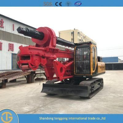 Electric Ground Screw Pile Table Piling Machine Crawler Concrete Portable Surface Drilling Rig