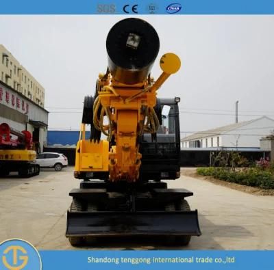 Hydraulic DTH Crawler Rotary Hydraulic Pile Driver Tractor Micro Piling Drill Rig