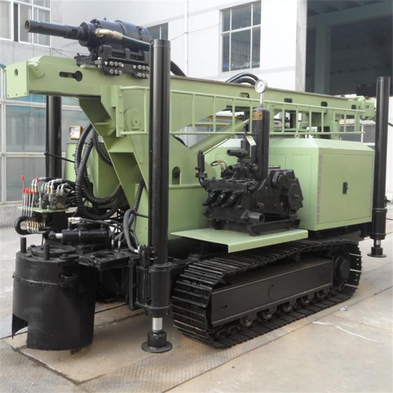 High Efficiency Low Cost Crawler Water Borehole Drilling Rig