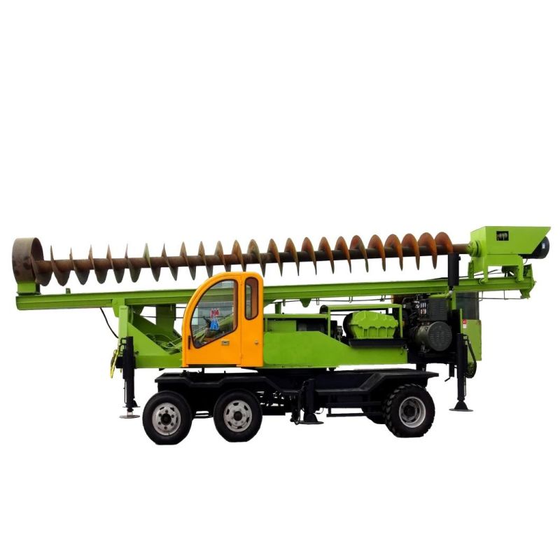 Wheeled 360-8 Load Type Wheeled Hydraulic Hammer Press Screw Driving/Guardrail Pile Driver for Foundation Construction