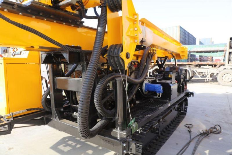 1000m Geothermal Hydraulic Crawler Diamond Core Drill Machine Water Well Rigs Russia Drilling Rig in Dubai