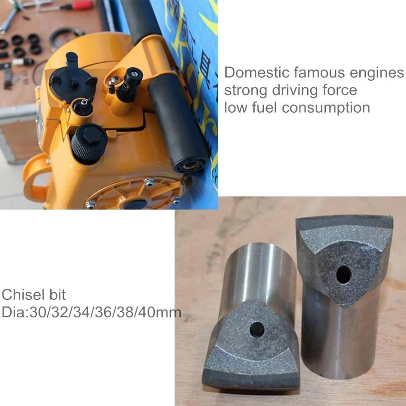 Portable Light Weight Gasoline Hammer Hand Rock Drill