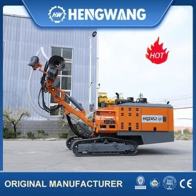 Hole Depth 20m Diesel Crawler Type Pneumatic Blast Hole Rock Drilling Machine with Air Compressor