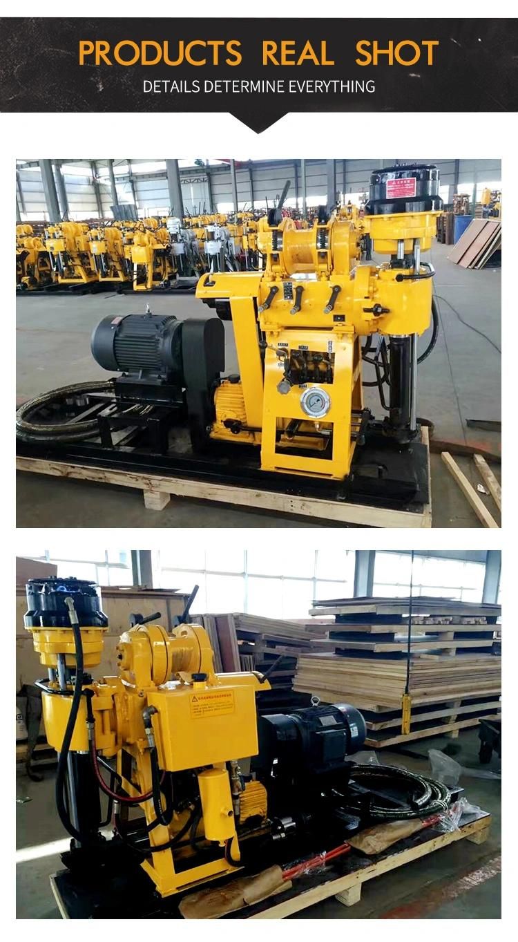China Portable Wheels Borehole Water Well Drilling Rig for Sale