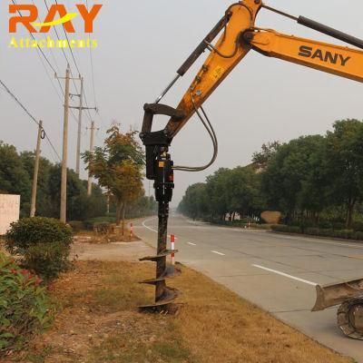Ray Competitive Price Tractor Hydraulic Earth Auger Excavator Attachment Earth Auger for Sale