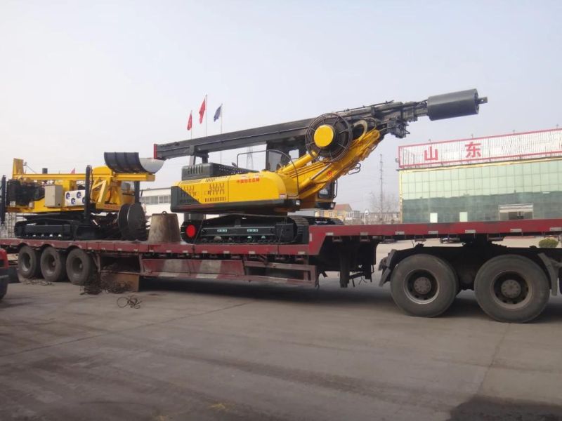 60m High Torque Hydraulic Construction Rotary Drilling/Piling Machine for House/Water Well Construction Building Export to South Africa