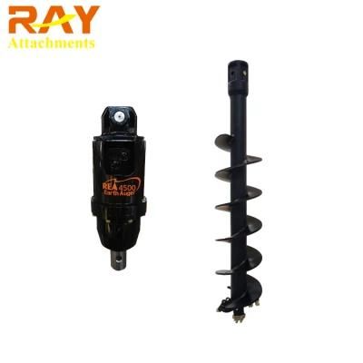 Mini Excavator Attachment Tungsten Type Bits Earth Auger for Soft Soil
