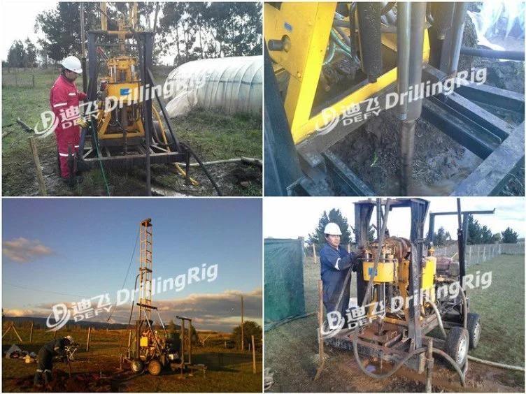 Factory Trailer Mounted Hydraulic Small Portable Rotary Water Well Borehole Core Drilling Rig Drill Machine Price