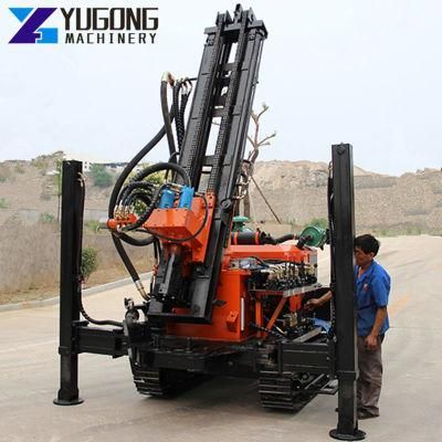 Crawler Pneumatic Use Air Compressor Borewell Water Well Drilling Rig