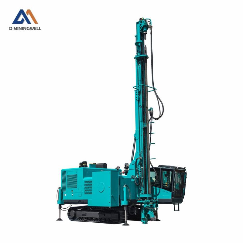 DTH Drill Machine Use Long Rod Rotary Drilling Rig Crawler Drilling Rig DTH Drill Rig