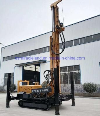 Fy-600 Crawler Mounted Hydraulic Top Drive DTH Deep Water Well Drilling Rig Machine