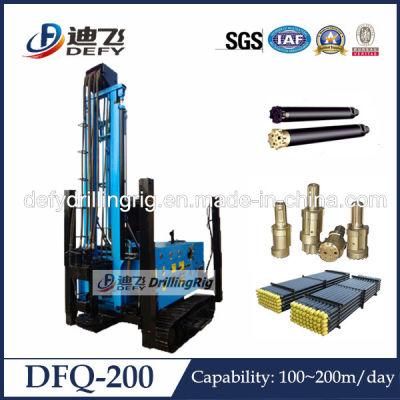 200m Depth Rock Drilling Machine Air DTH Water Well Bore Hole Drilling Rig