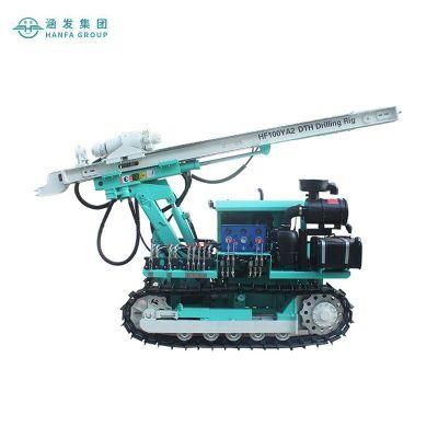 Crawler Hydraulic DTH Rock Blasting Downhole Drill Rig (HF100YA2)