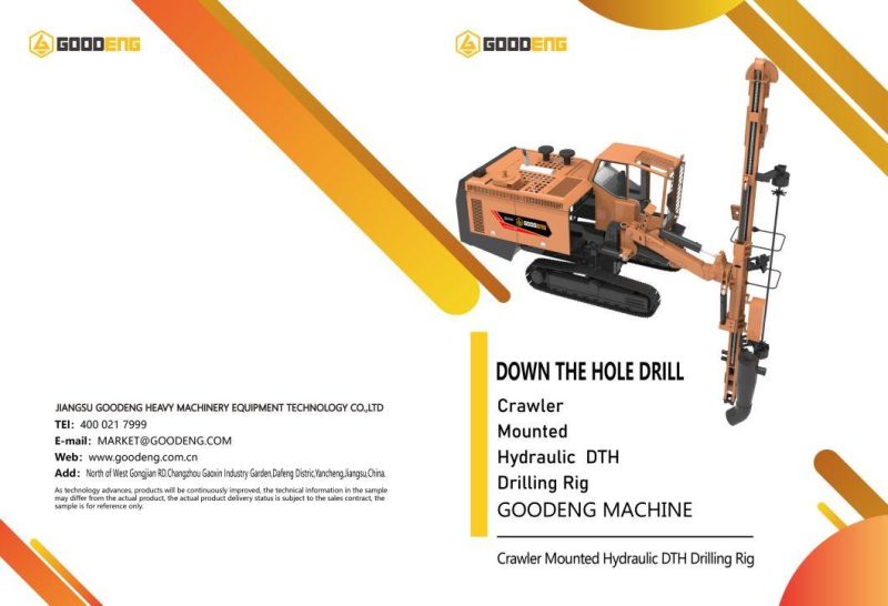GOODENG GQ460 Rotary Hydraulic Surface Integrated DTH Drilling Rig Machine
