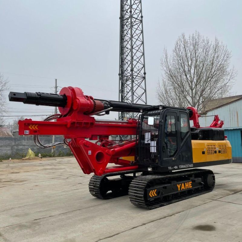 Construction Hydraulic Auger Drilling Rig with Crawler Chassis Undercarriage