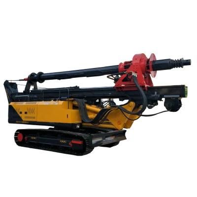 15m Top Quality Drilling Machine Double Cylinder Engine Crawler Type Lock Rod Rotary Drilling Rig