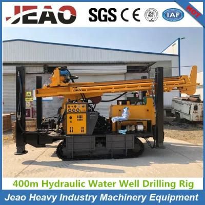 400m Depth Crawler Hydraulic Pneumatic DTH Water Drilling Rig