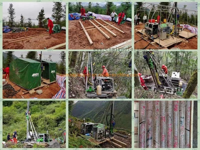 300m Portable Full Hydraulic Geotechnical Sample Exploration Wireline Core Drilling Rig (XT-300)