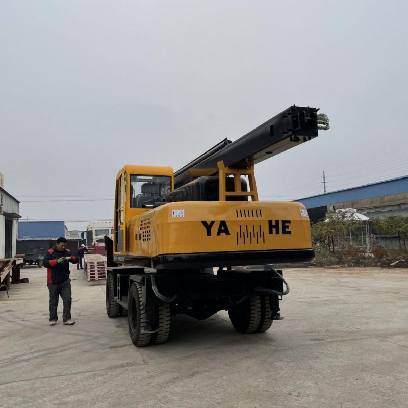 Wheel Type Drilling Rig Piling Machine Pile Driver Drill Rig Equipment