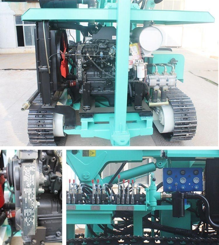 Hf130y 120m Hydraulic Rotary Deep Borehole Mine Drilling Rig