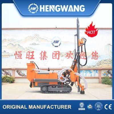 Blasting Rock Down The Hole Drill Rig Crawler