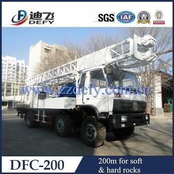 200m Hydraulic Truck Rotary Borehole Drill Water Well Drilling Rig