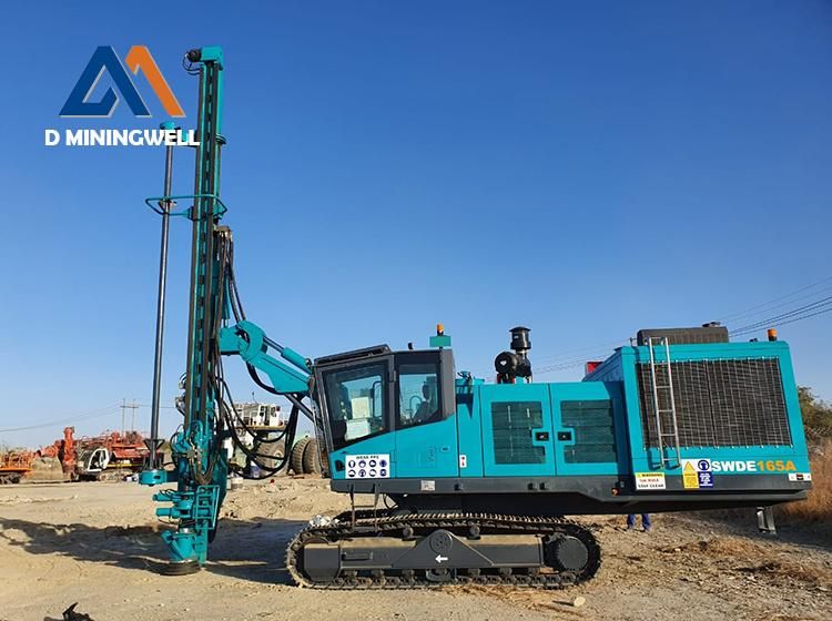 Swde120 Integrated DTH Drilling Rig Blasting Hole Drilling Rig Mine Rock Drill Rig with Cab on Promotion