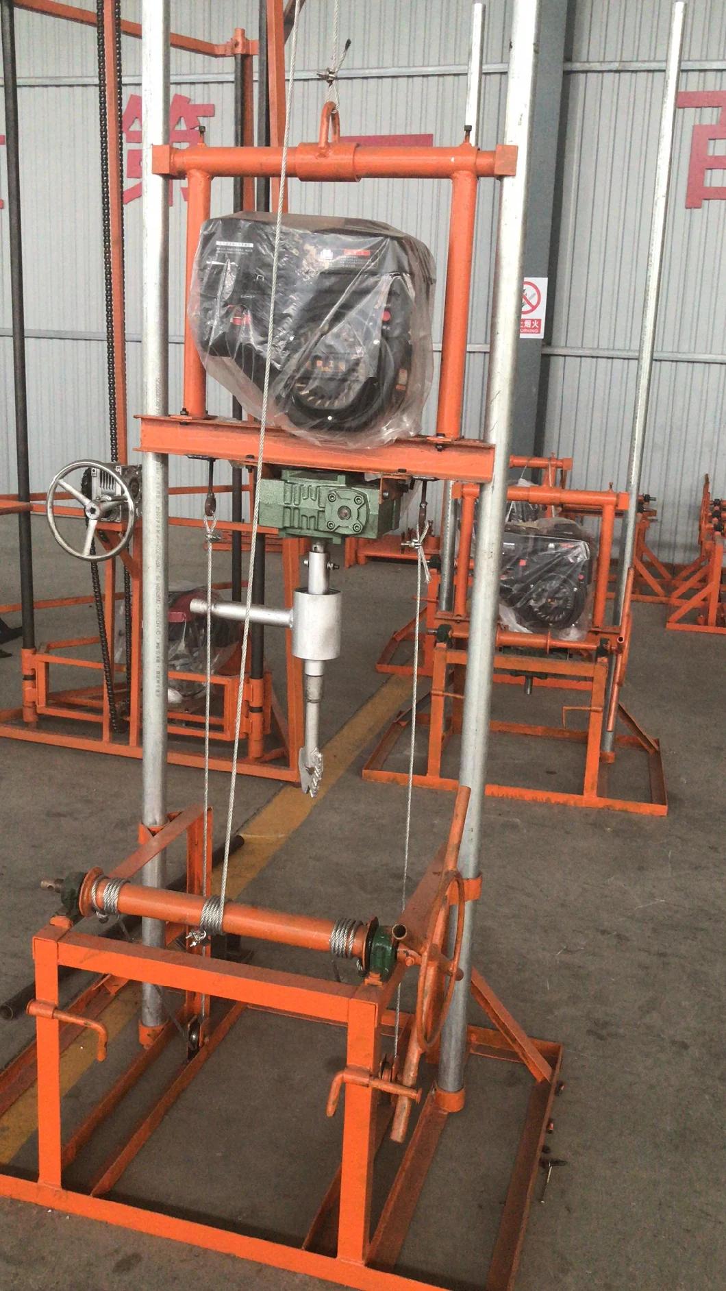 Qyj-100 Removable Gasoline Power Small Fold Water Well Drilling Rig Machine for Sale