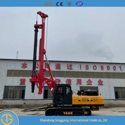 Pile Driver Machine Electric Ground Screw Pneumatic Excavator Mini Drilling Rig with Two Drilling Tools for Free Can Customize