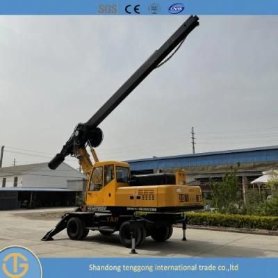 Rotary Drilling Rig Portable Low Price Can Reach 30m Drilling Depth