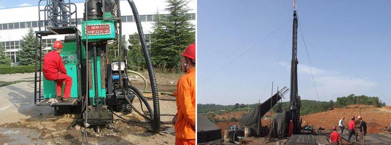 Hfdx-6 2000m/1600m/1300m/1000m Hydraulic Crawler Drilling Rigs Core Sampling Drill Machine