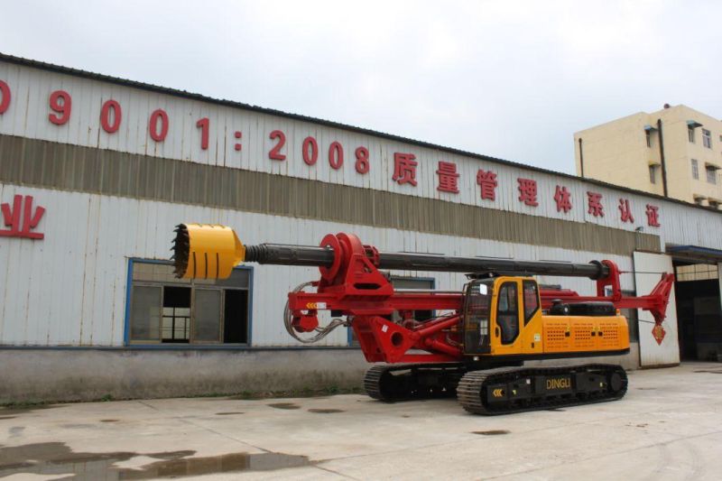 40m Hydraulic Pile Driver Machine Mini Pile Driving Rotary Drilling Rig