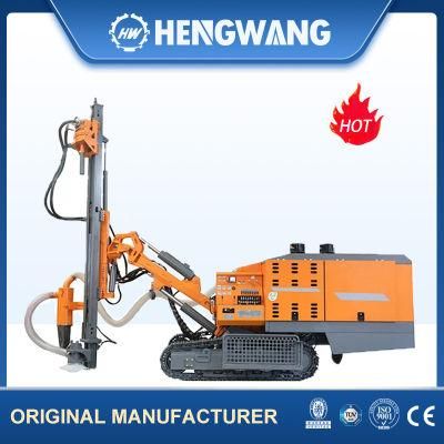 Hw452 DTH Surface Underground Hard Rock Blasting High Air Pressure DTH Drilling Rig