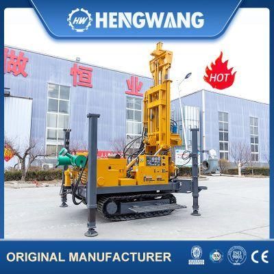 Water Well Drilling Rig Engine Main Motor Power 76kw Machine Weight 4t Hot Sell Borewell Hydraulic Pneumatic Drill Rig