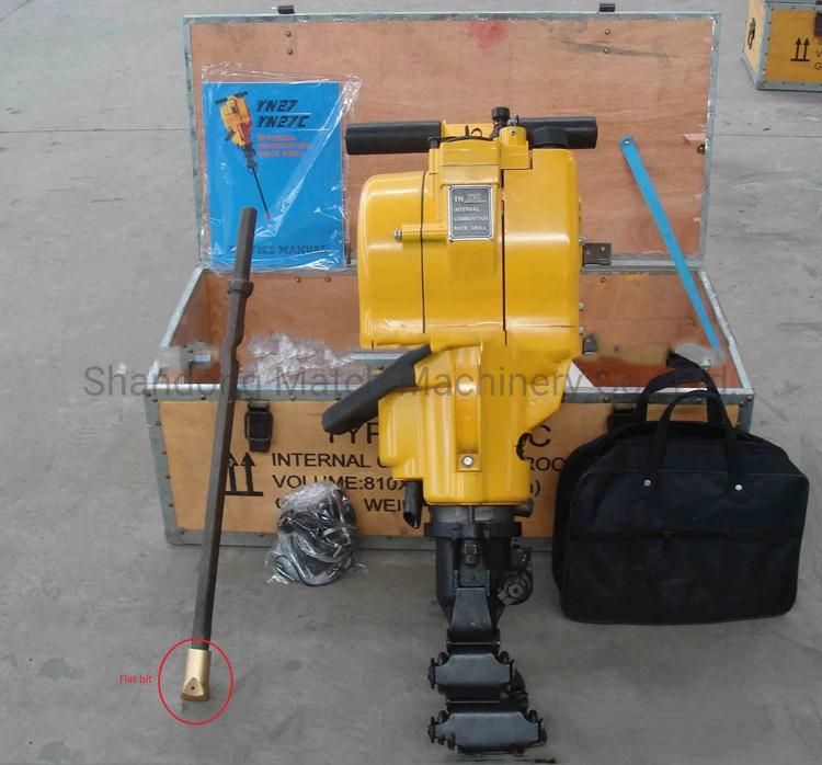 Handheld Type Gasoline Rock Drill and Rock Drilling Rig Yn27c
