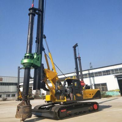 25m Economical Water Well Crawler Lock Rod Rotary Drill Rig