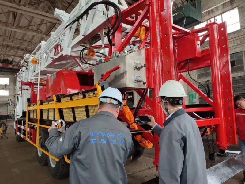 500HP Oil Gas Rig Truck Mounted Drilling Workover Rig