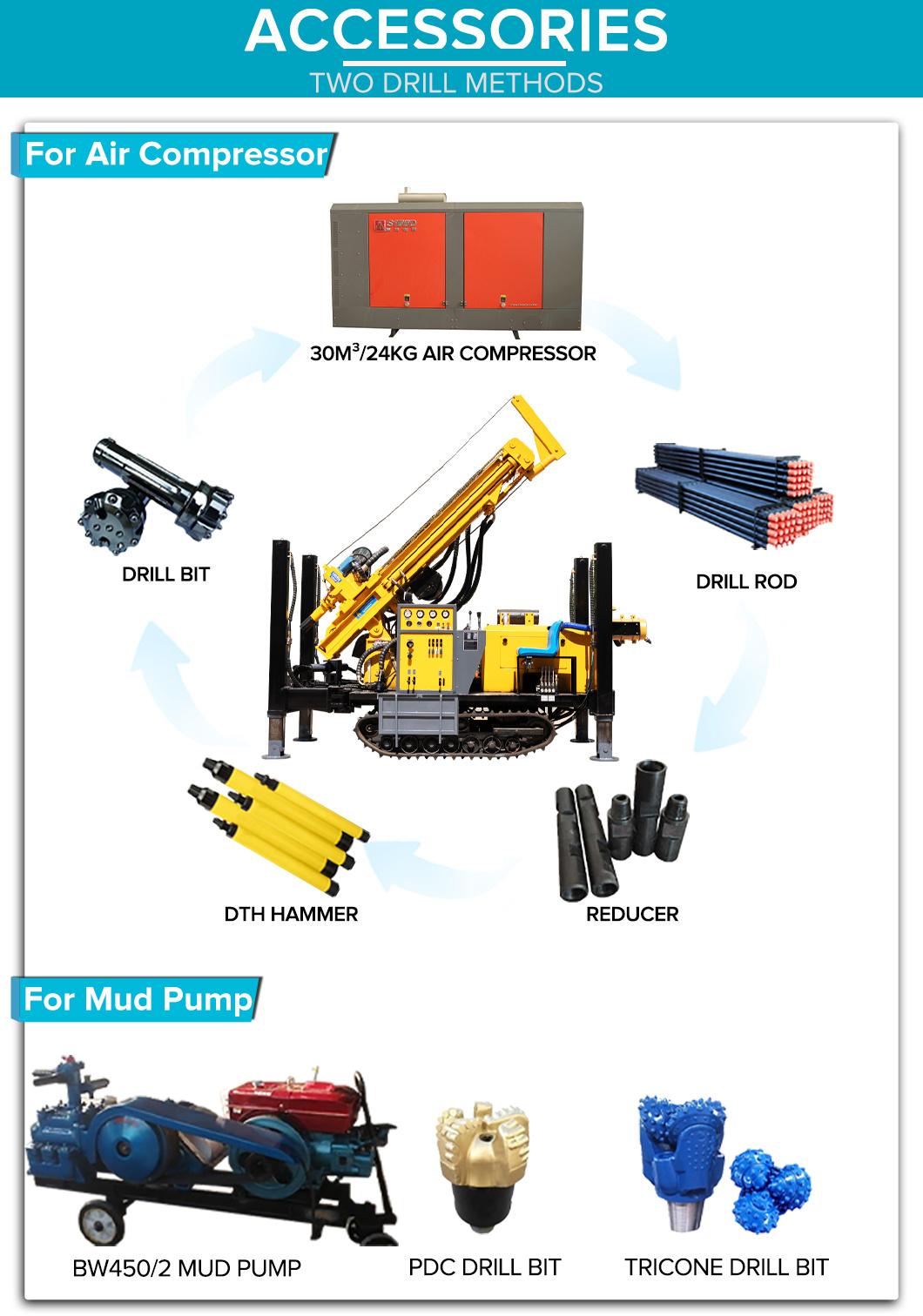 Water Well Drilling Rig 7000kg Price