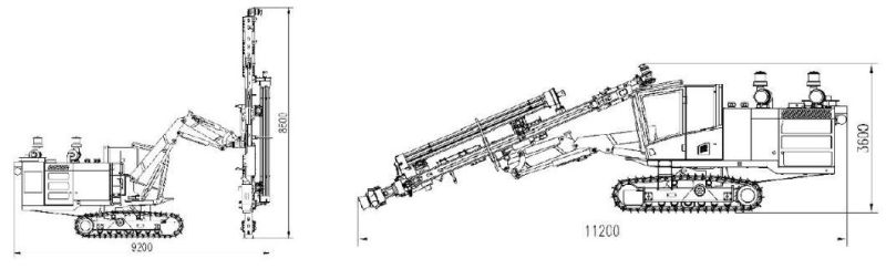 Mining Drill Rig Swdh102s Rock Drilling Machine