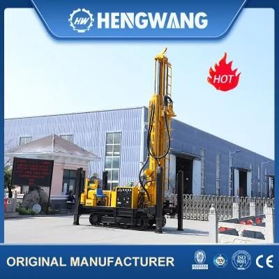 260m Crawler Mounted Air Compressor Machine Ground Water Drilling Rig