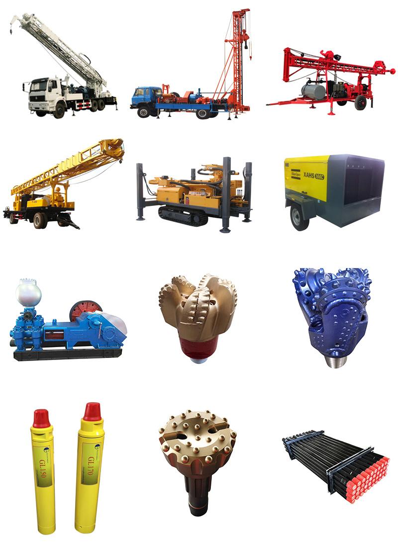 China Factory 150m Drilling Depth Borehole DTH Water Well Drilling Rig Machines